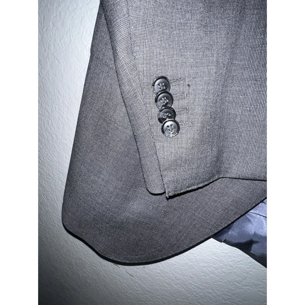 Suitsupply Blazer 38L/98 Vitale Barberis Gray Pure Wool Sport Coat Mens Lazio